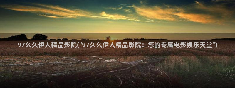 伊人久久影院韵味熟女：97久久伊人精品影院(\